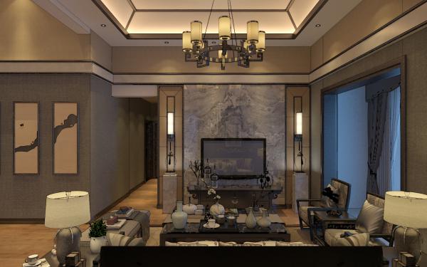 凱萊國際   新中式風(fēng)格展示 115m2 中式